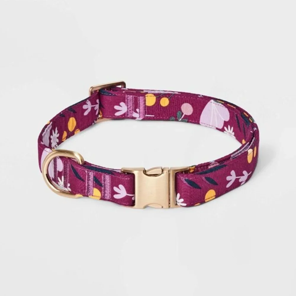 BOOTS AND BARKLEY Floral Fashion Dog Collar NIP